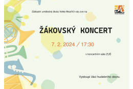 Žákovský koncert 7.2. 2024